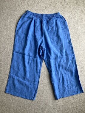 FLAX linen cropped pants